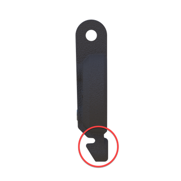 BUP mount arm pressure tab