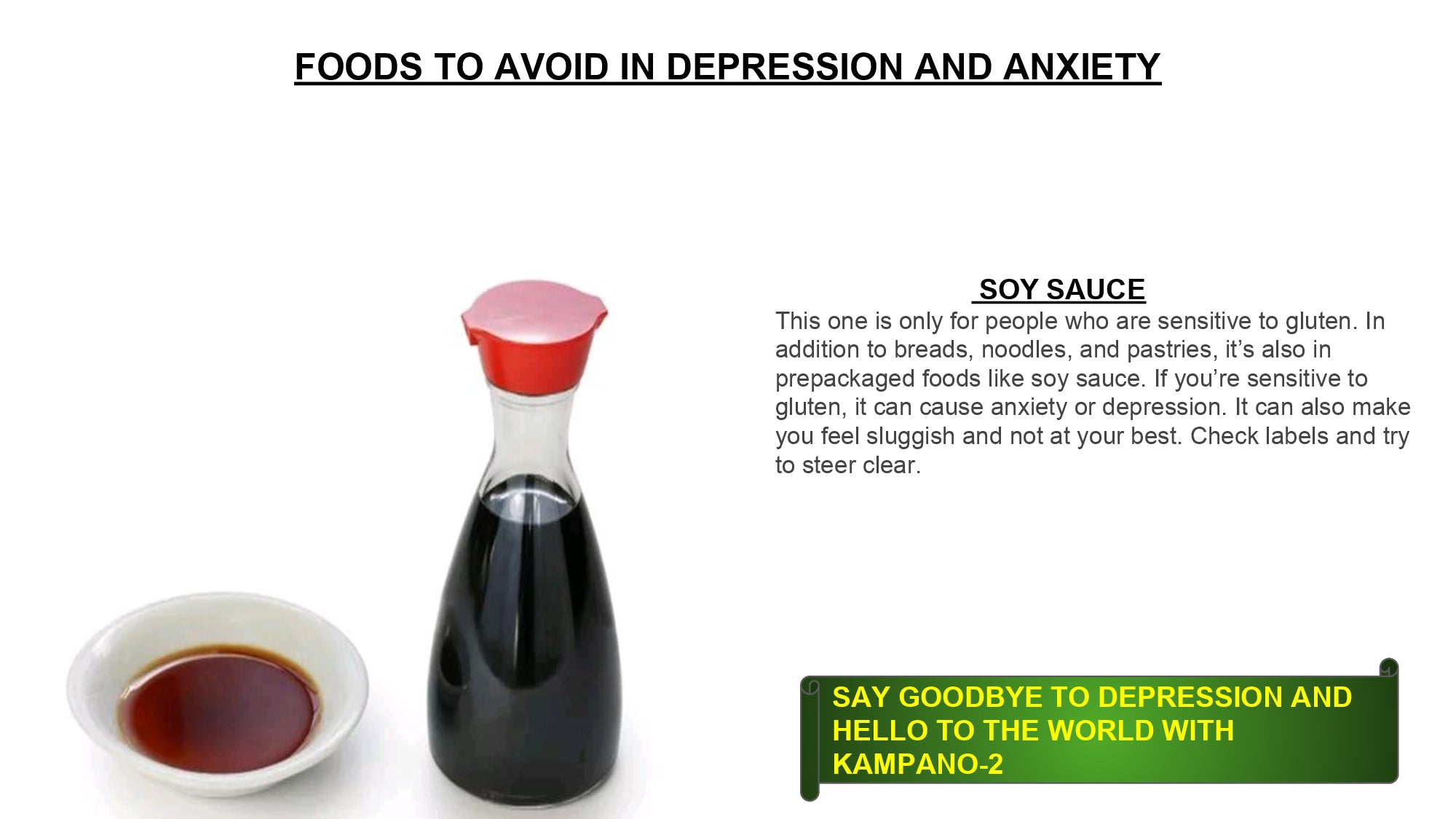food like soy sauce cause depression 