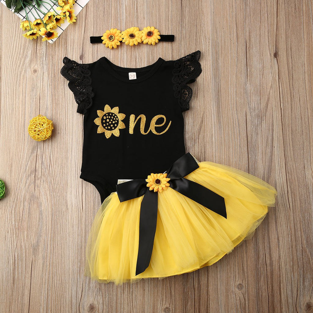 baby girl sunflower clothes