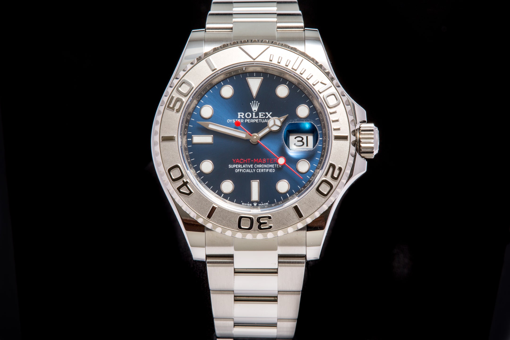 yacht master 1 blue dial