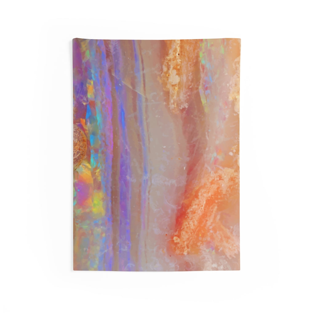 Pink Opal Print Wall Tapestry