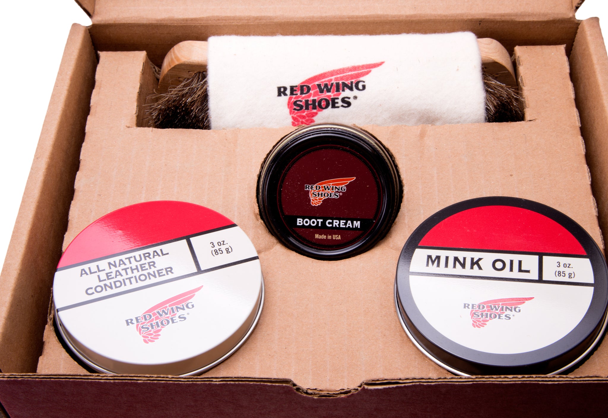 red wing shoe care products