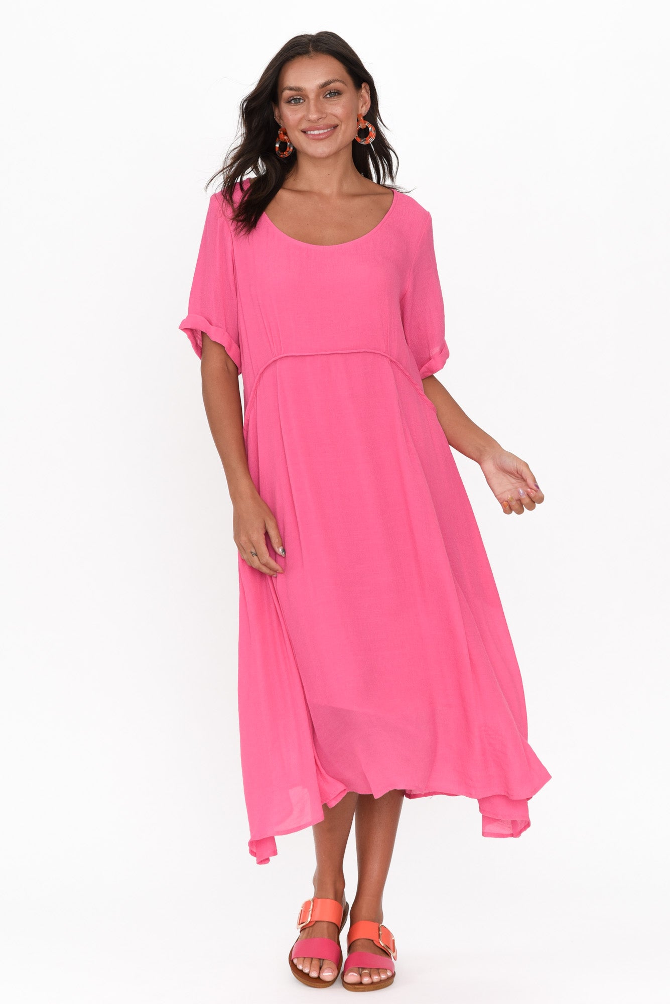 Everlyn Pink Crescent Dress