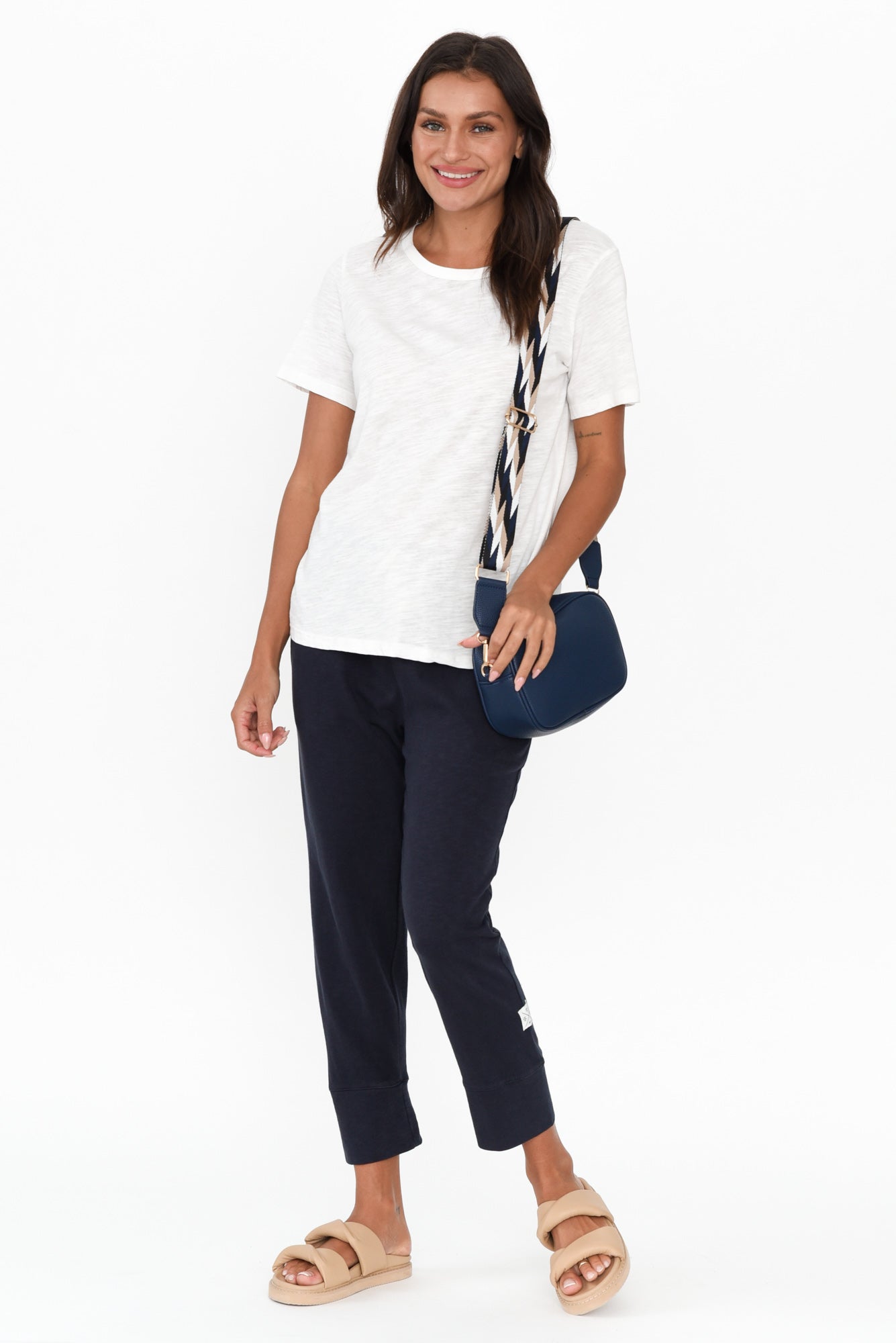 Fundamental Brunch Navy Cotton Pants