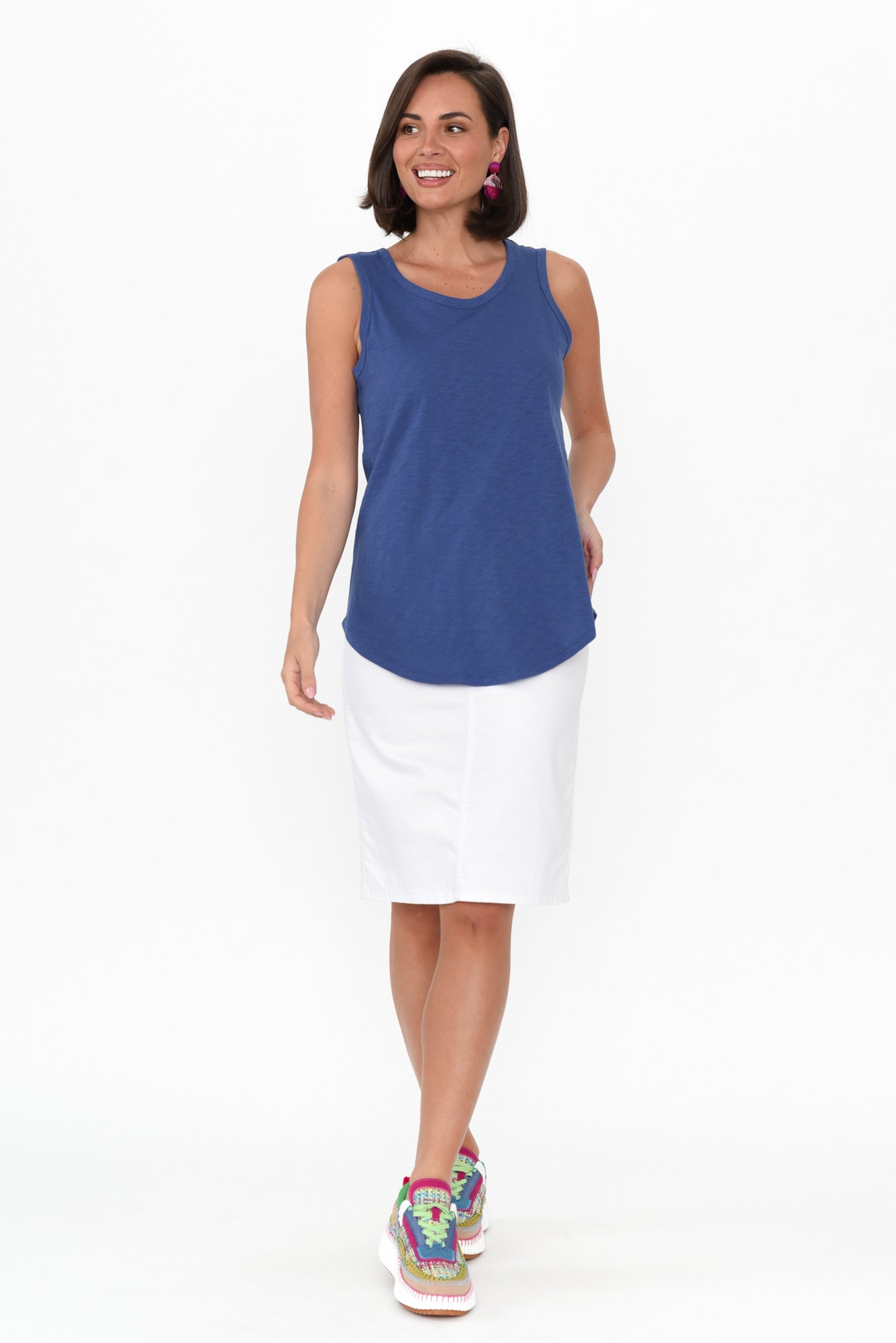 Keira Ocean Cotton Tank