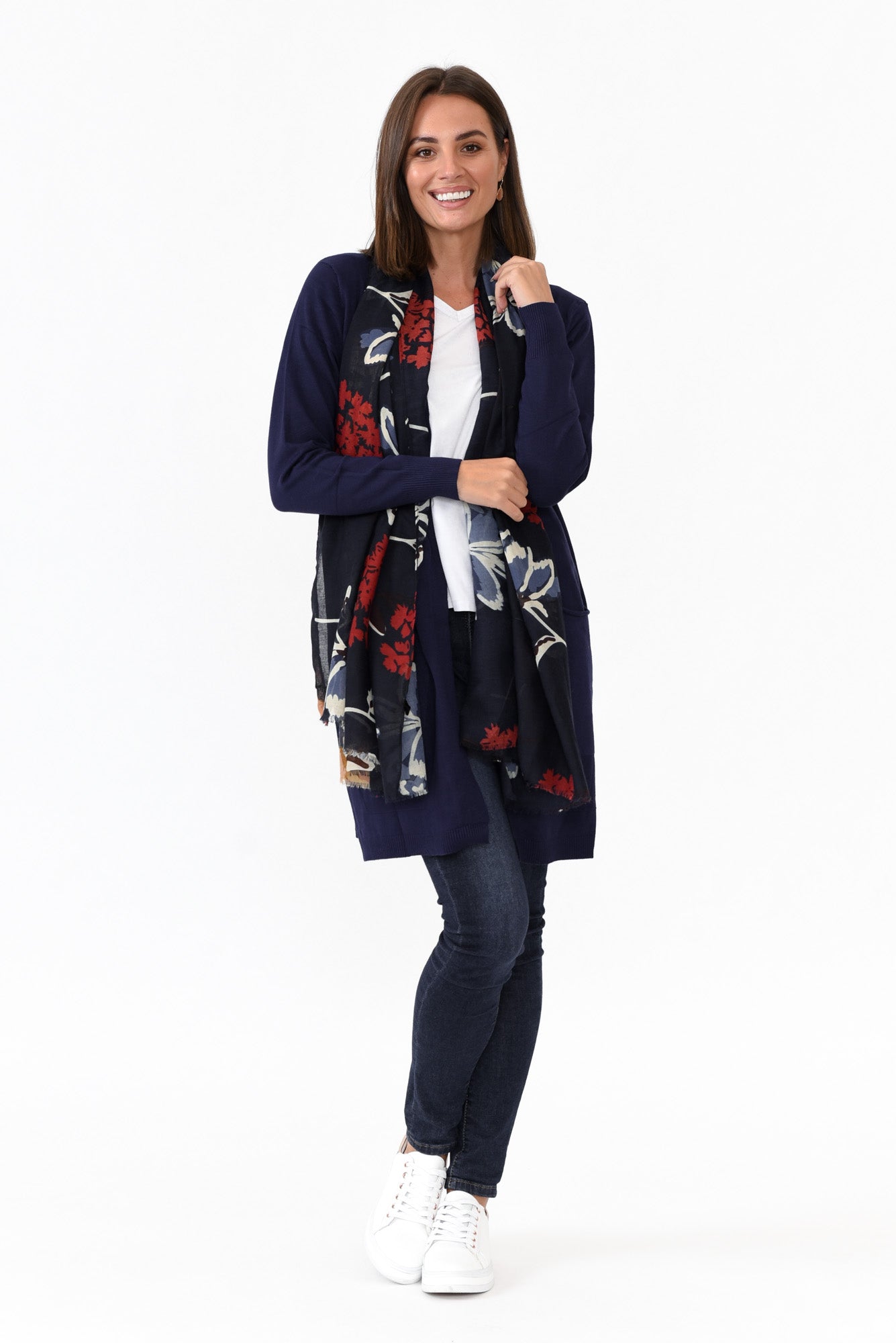 Mary Navy Pocket Cardigan