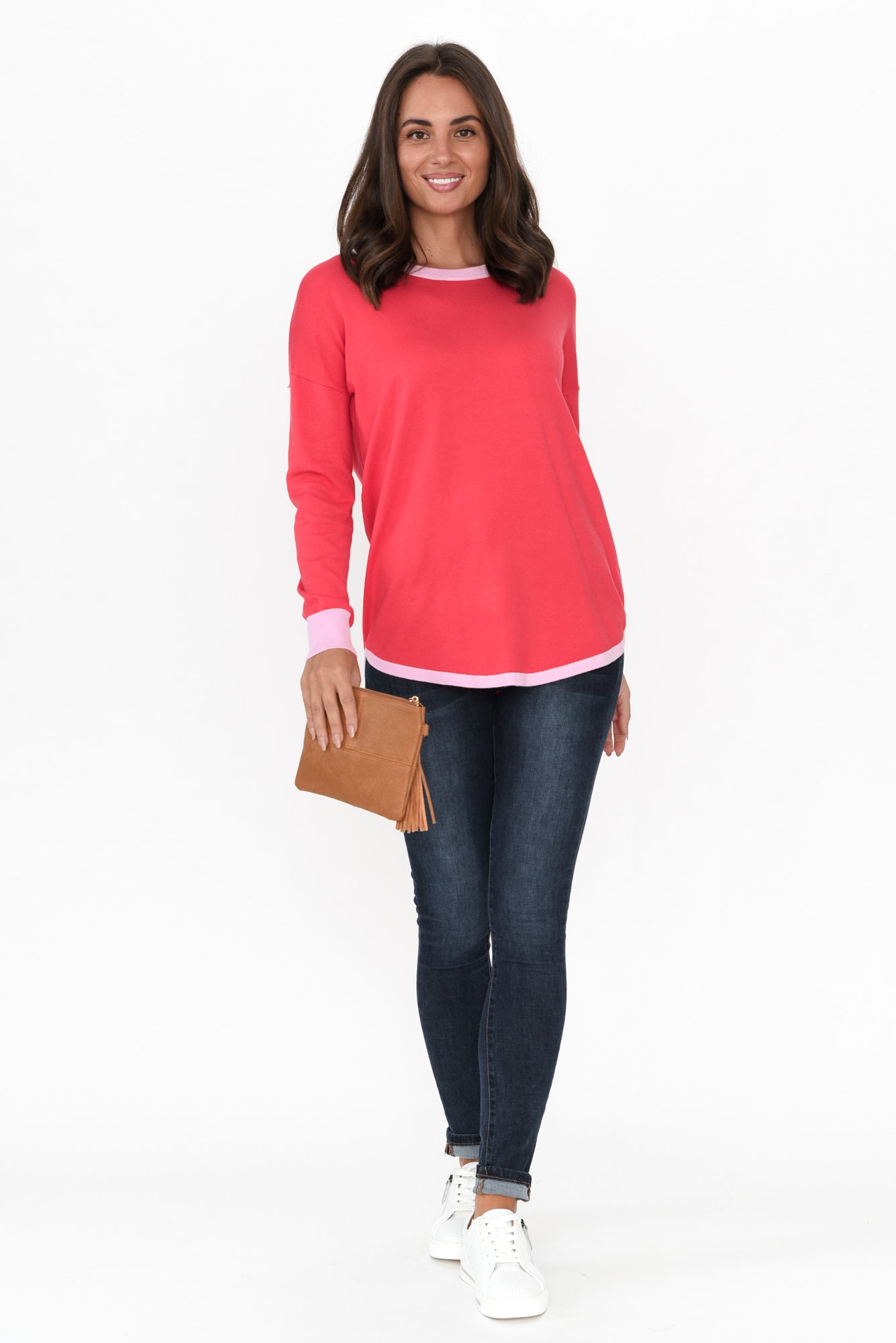 Sophie Coral Knit Jumper