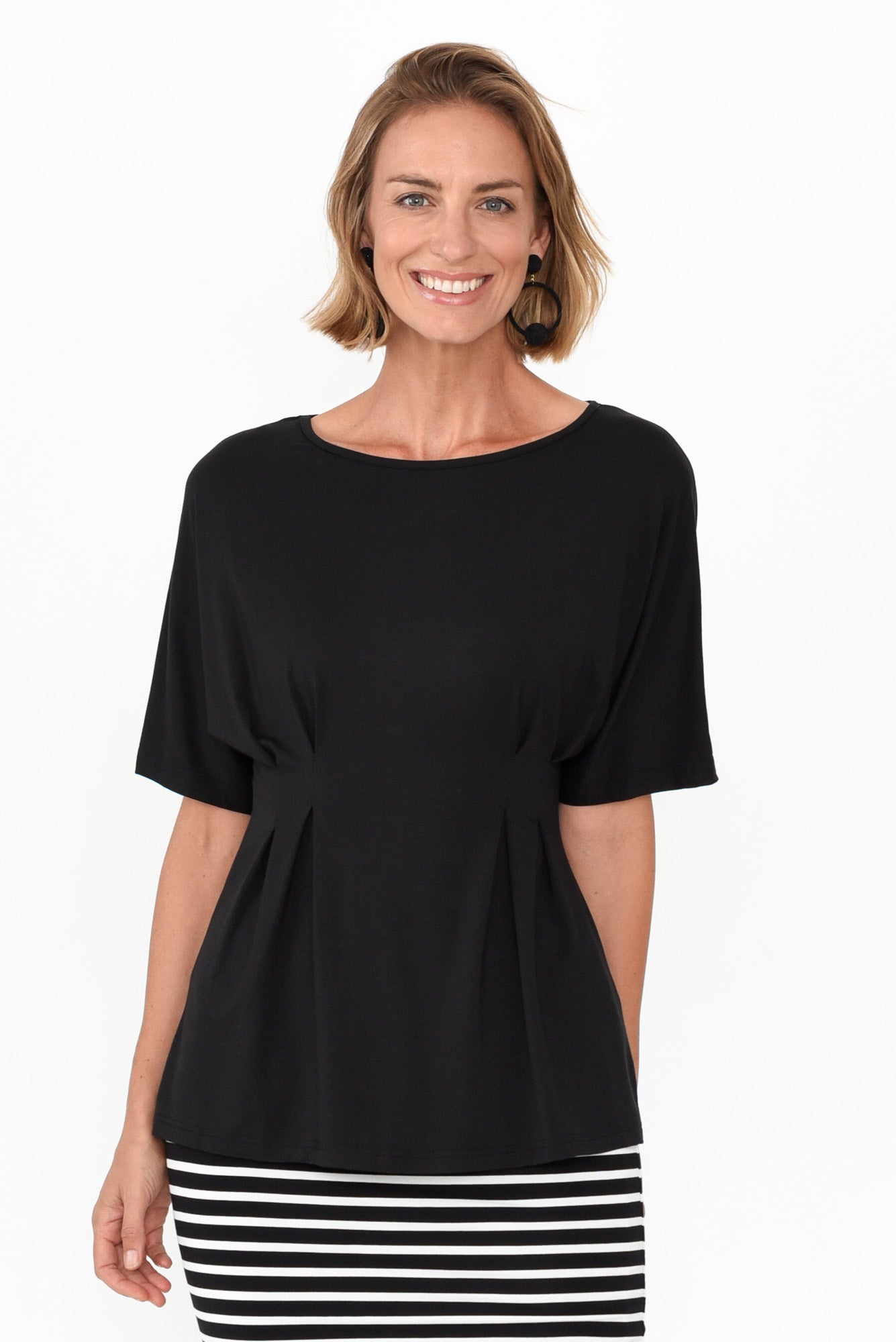 Trudie Black Bamboo Top