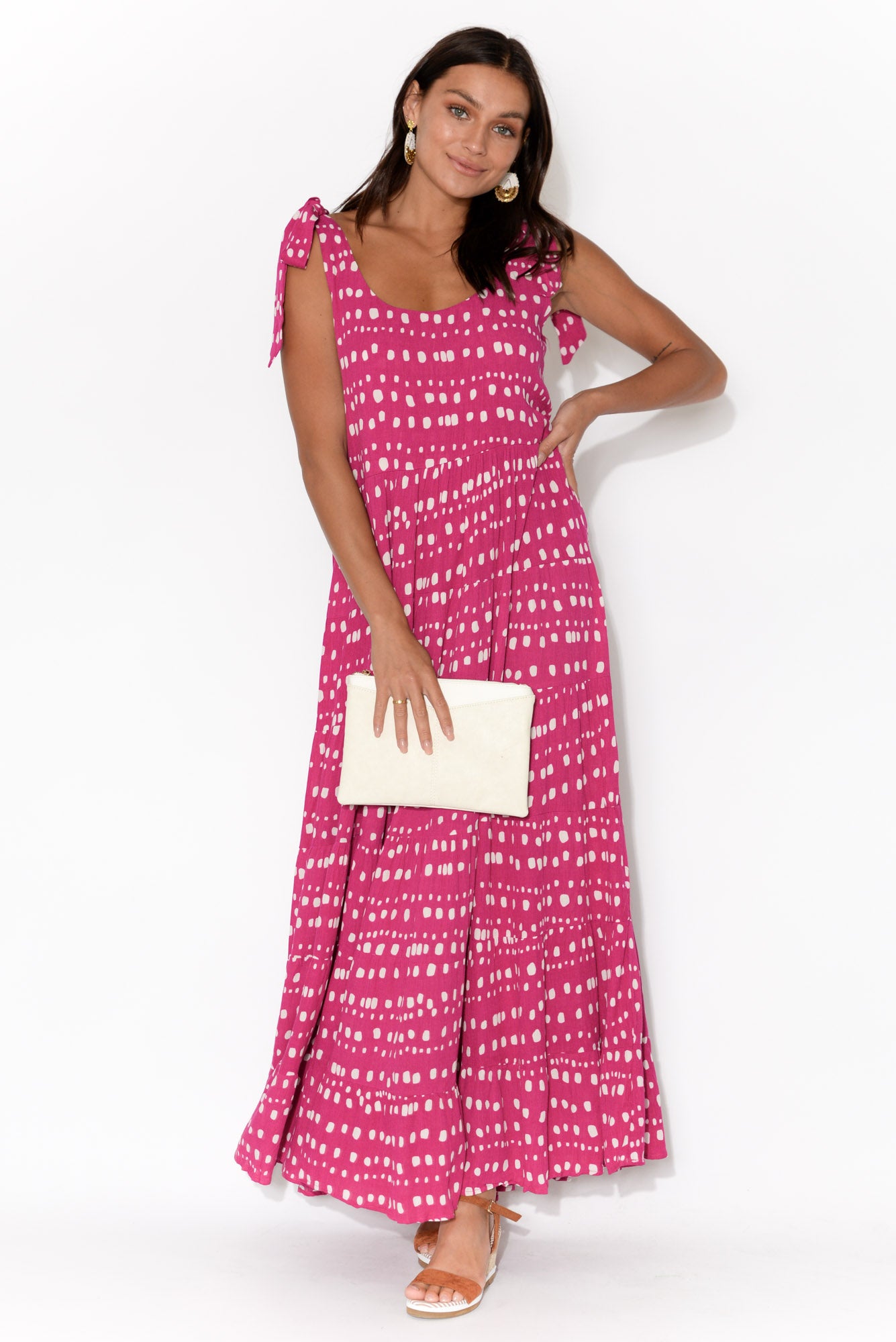 casual tiered maxi dress