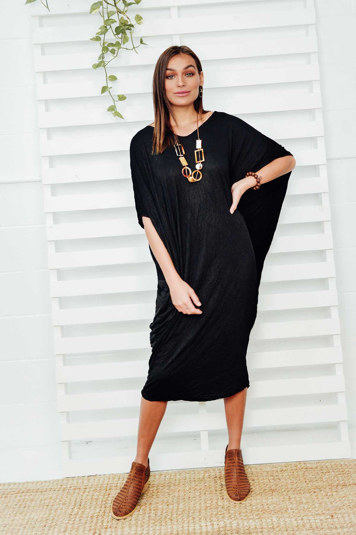 batwing pocket dress