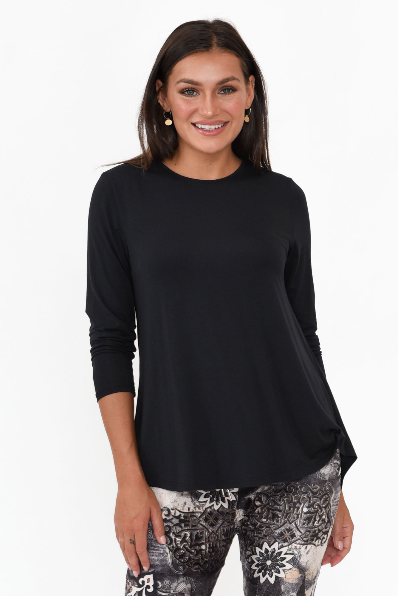 Carla Black Micro Modal Top