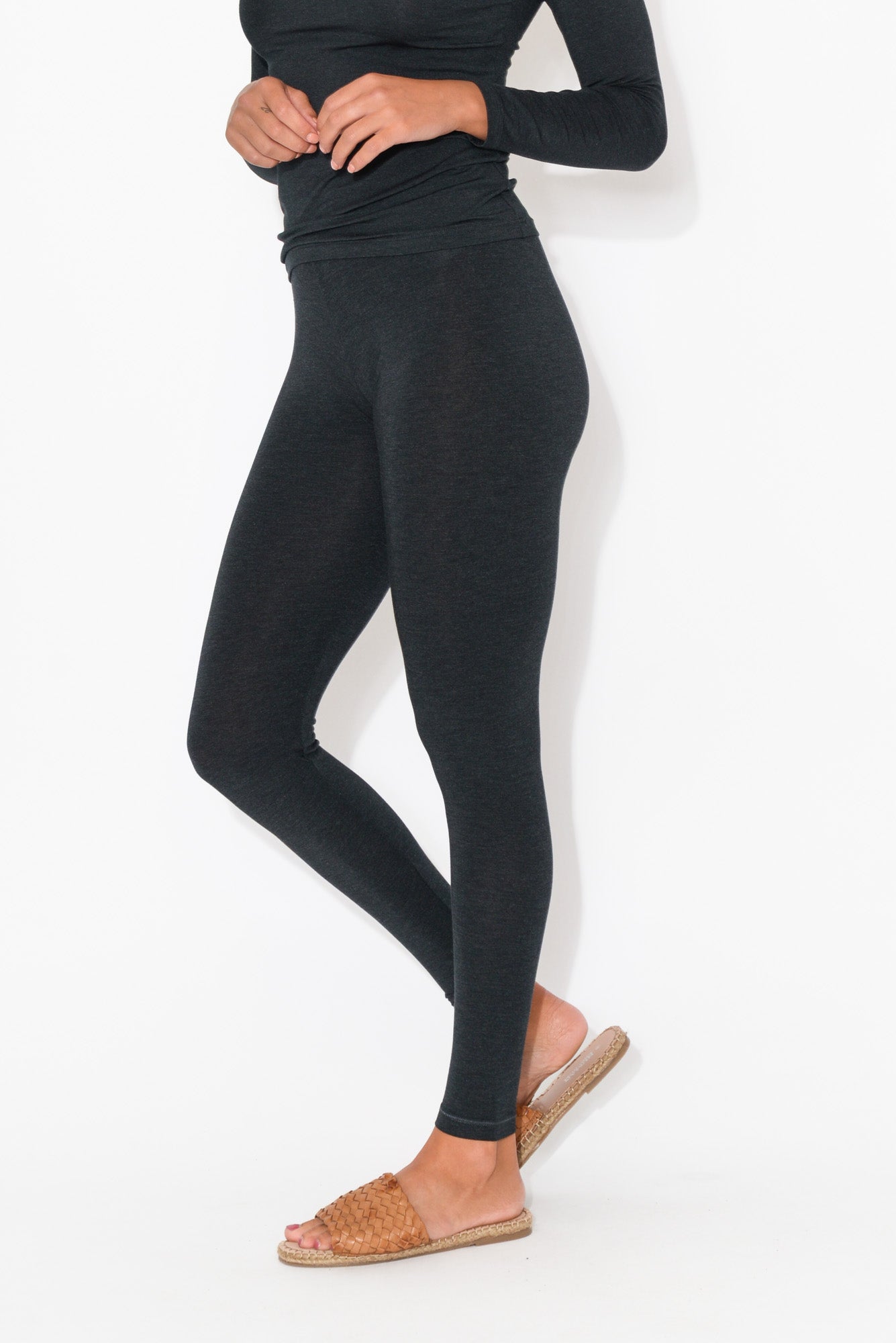 Buy XOXO women stretchable pull on leggings light gray Online | Brands For  Less