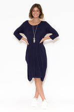 Coco Navy Sleeved Dress
