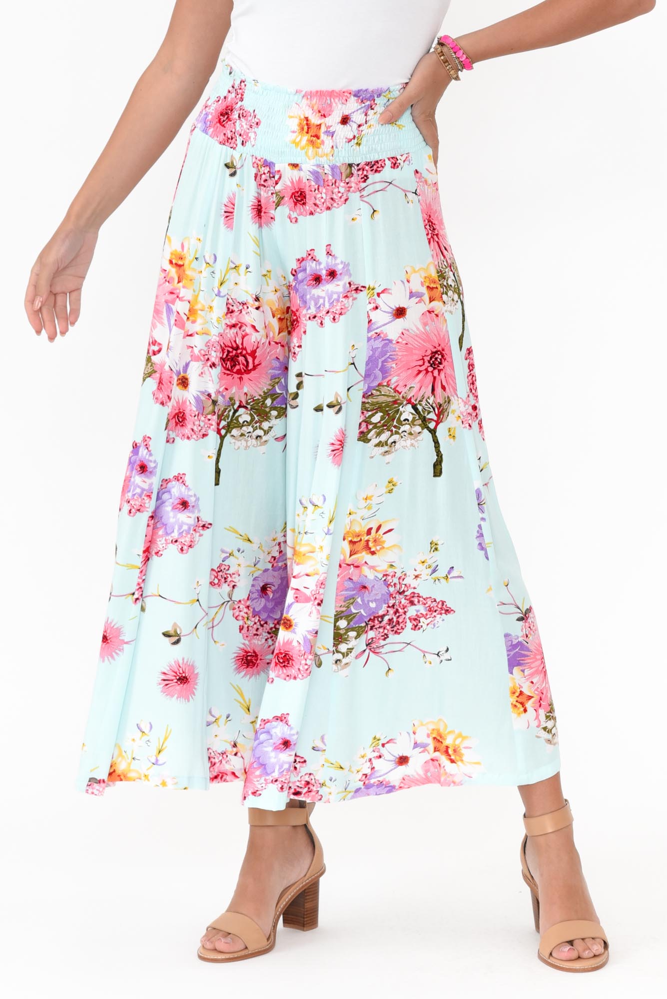 Erin Cherry Blossom Wide Leg Pants