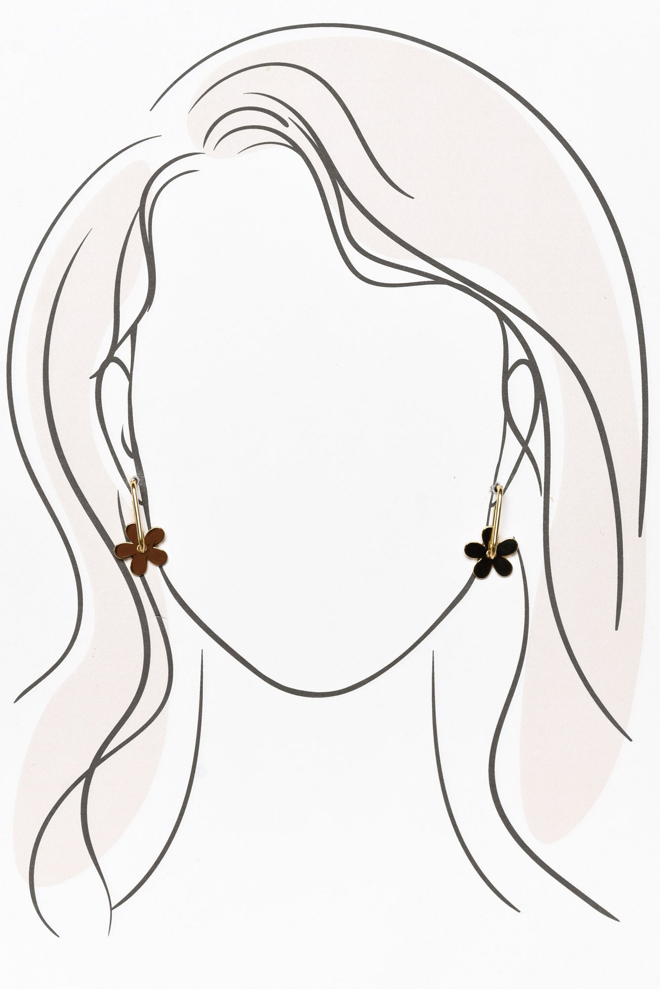 Eve Gold Flower Drop Earrings