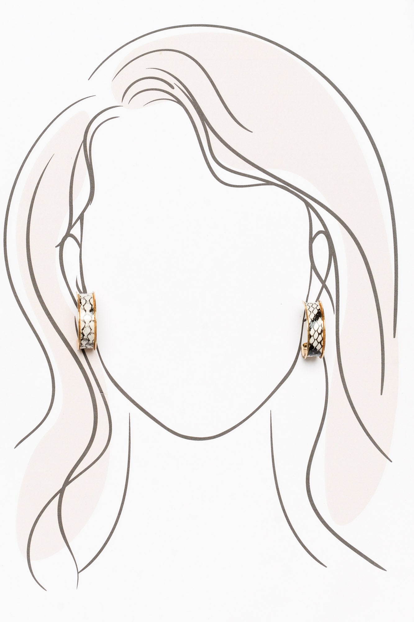 Finley Gold Snake Hoop Earrings