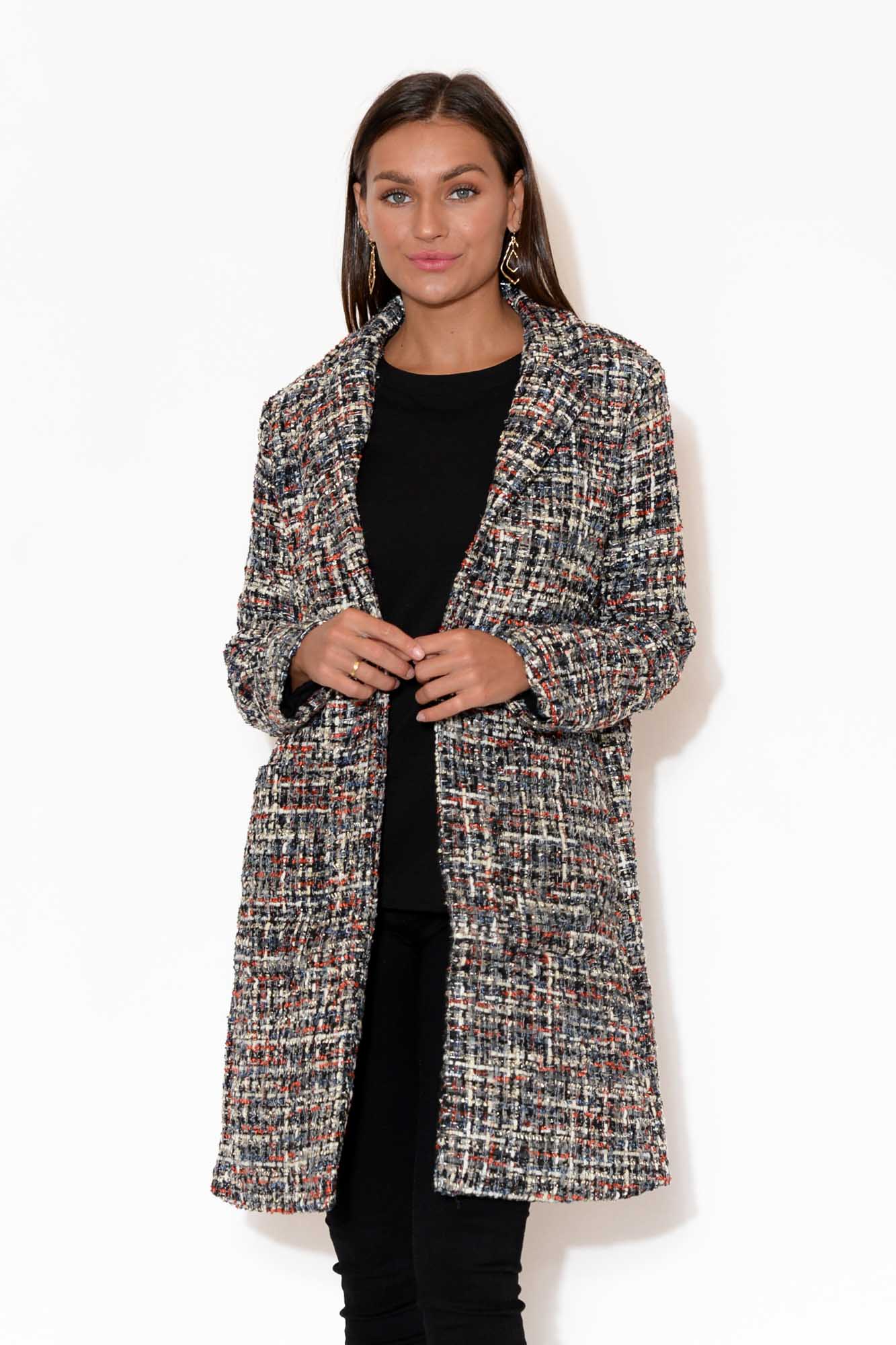 Ounce ibon boucle tweed half coat 【オンラインショップ】 mxmf.com.mx