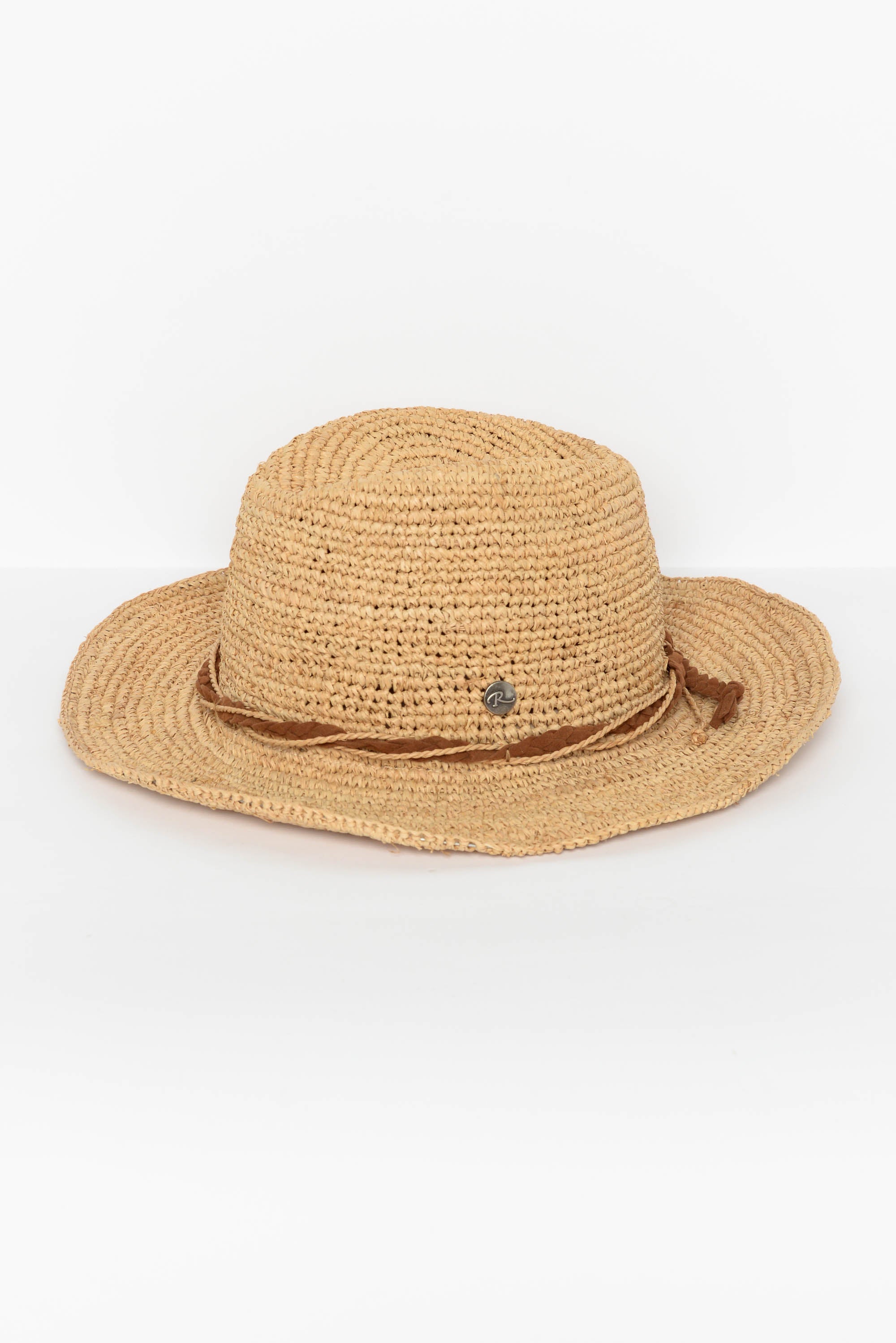 Marjo Natural Raffia Cowboy Hat