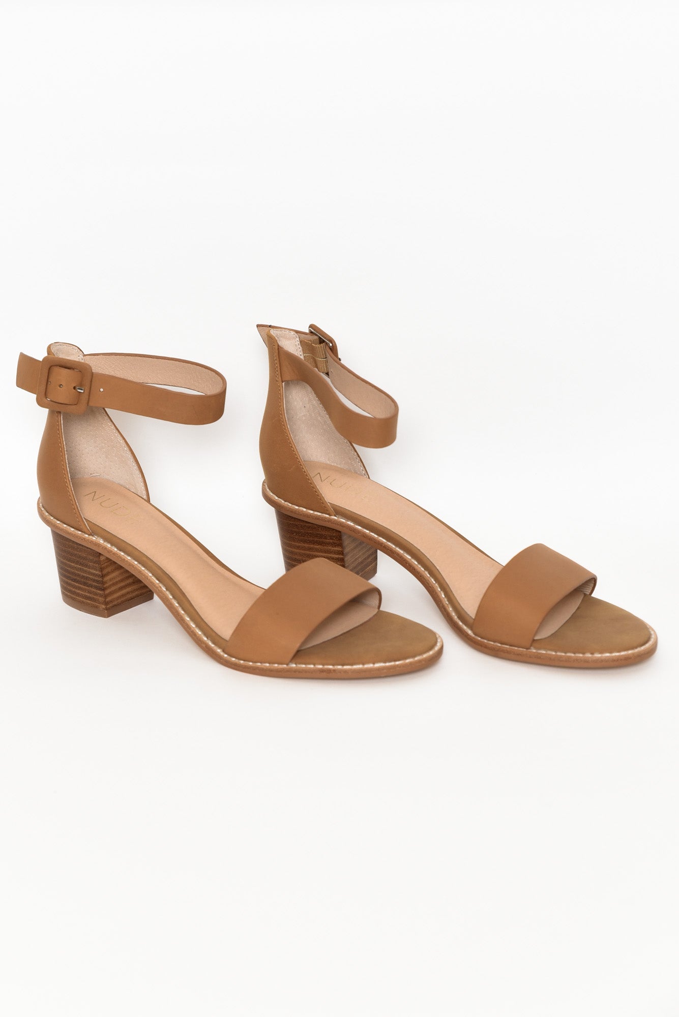 Mickee Tan Leather Heel