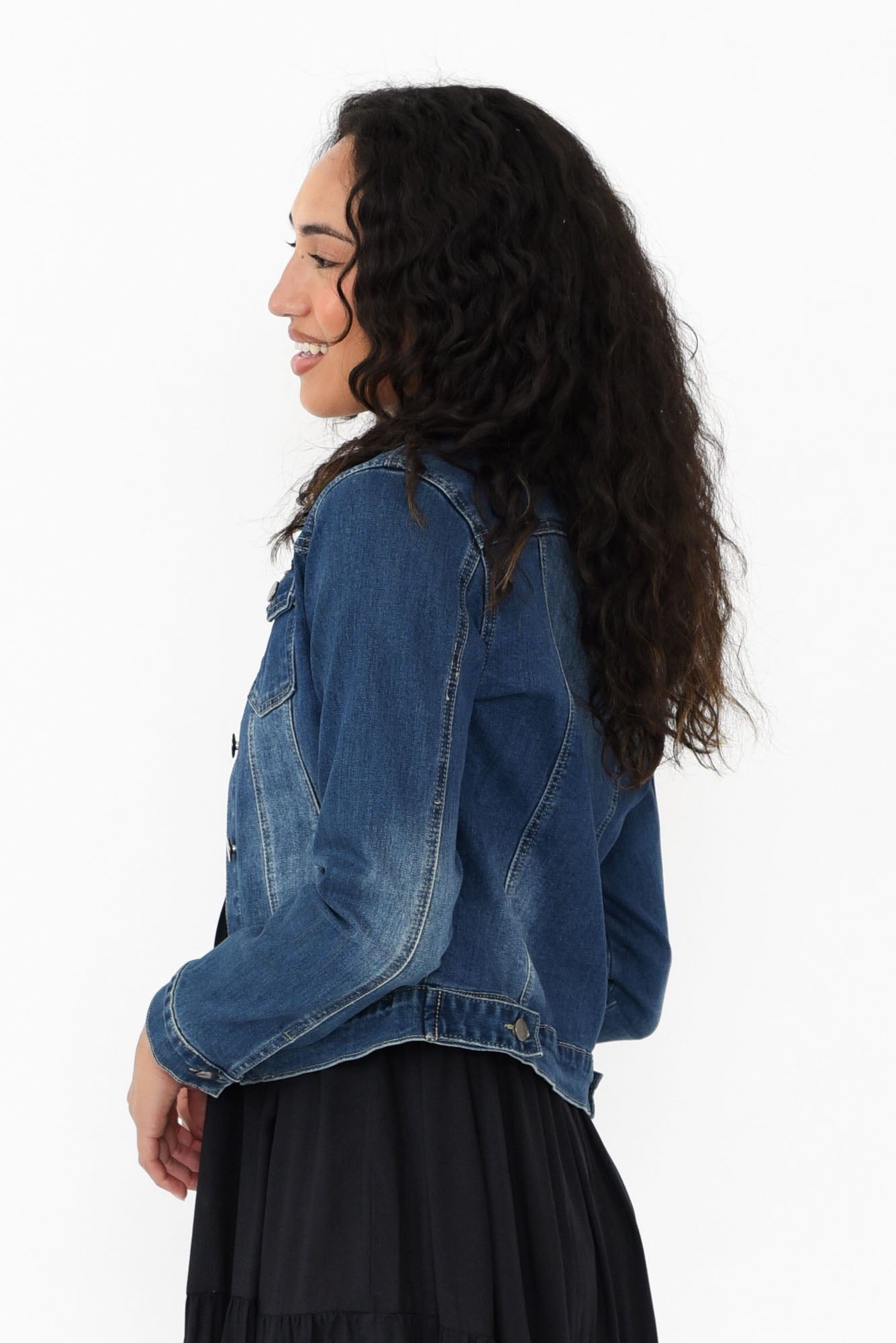 blue jean trucker jacket