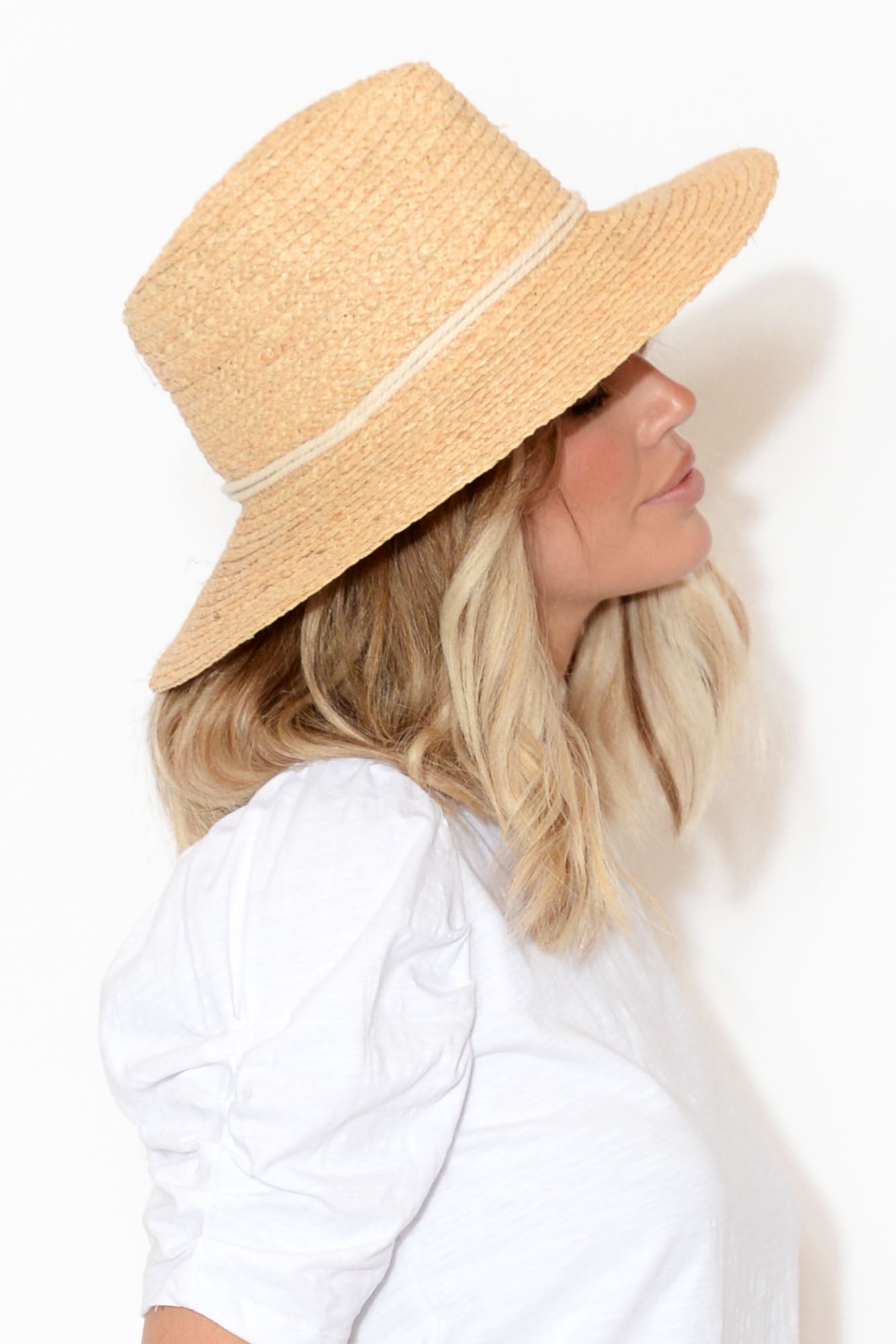 fine raffia braid safari hat