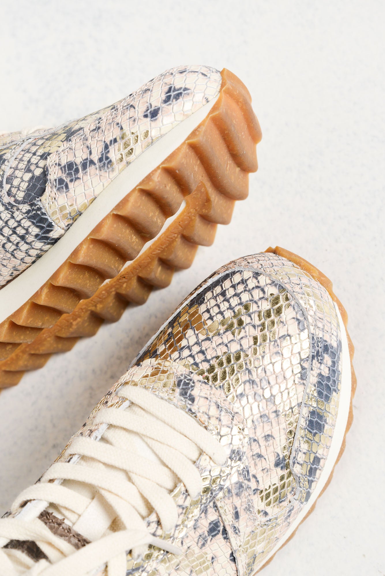 sneakers with snake print