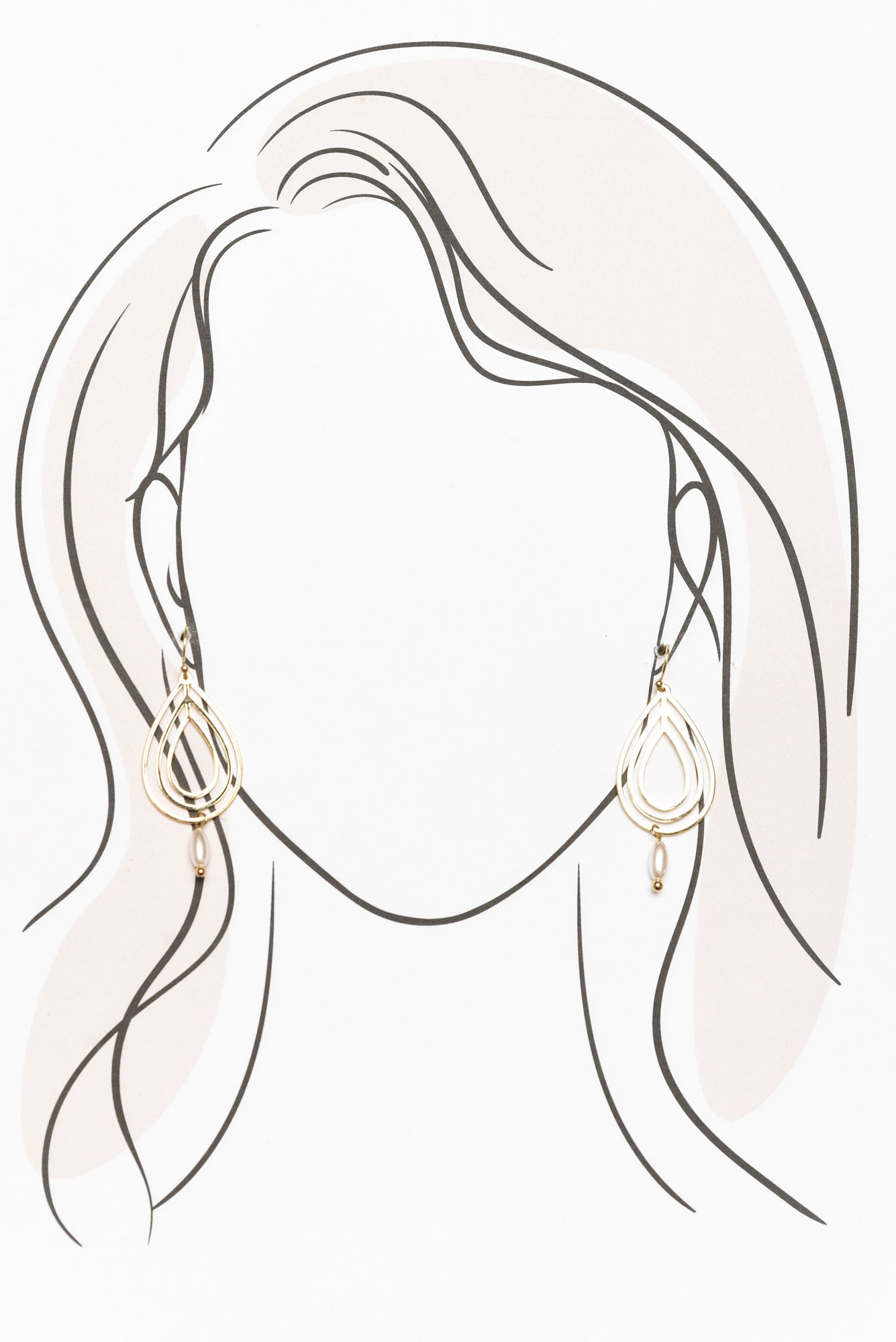 Verona Gold Teardrop Earrings