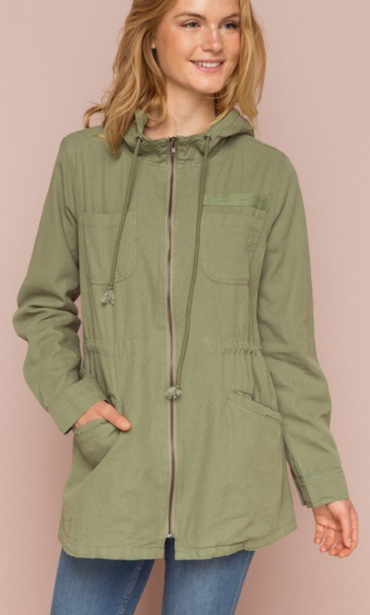 womens hooded anorak