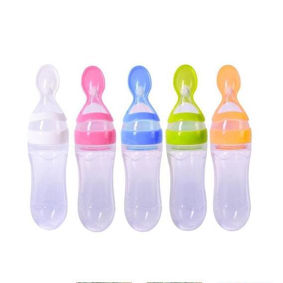 feeding bottle with spoon