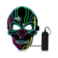 Halloween Horror Luminous Mask LED Grimace Horror Mask