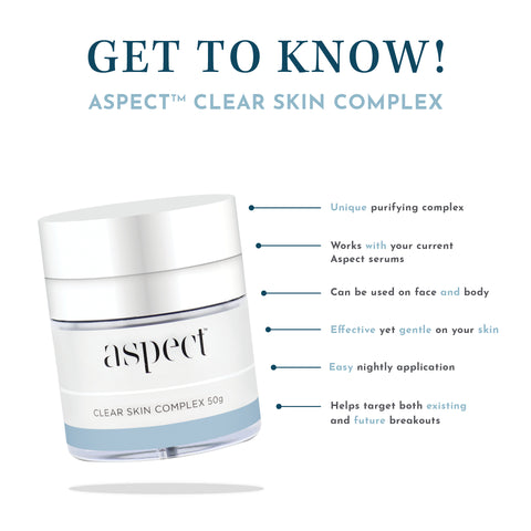 get to know - aspect clear skin complex