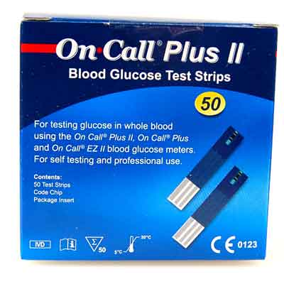 on call glucometer strips