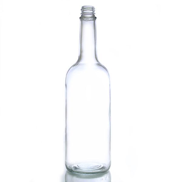 Swing Top Glass Bottle - Clear Round - 1 Liter or 17 ounce – Bar