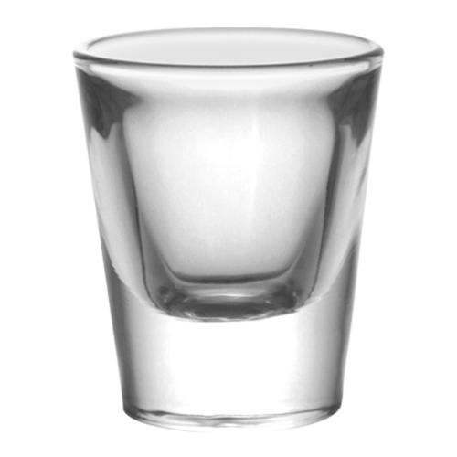 BarConic 2oz Shot Glass with Gold 1oz Measure Line Box of 12