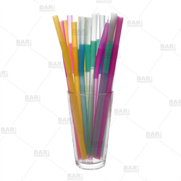 Rainbow Glowing Naughty Straws