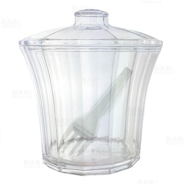 Straw Dispenser with Stainless Steel Lid, Clear Acrylic Straw Holder, 100  Striped Plastic Straws - Bed Bath & Beyond - 37129469