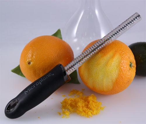 Nogis Stainless Steel Lemon Grater Zester, Orange Citrus Peeler with Channel Knife, Size: 6.5 x 1, Silver