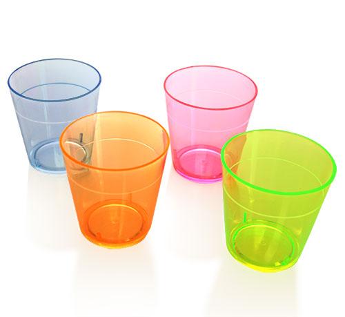 BarConic 2oz Thick Assorted Plastic Shot Cups - CASE OF 48 / 12 Packs –  BulkBarProducts