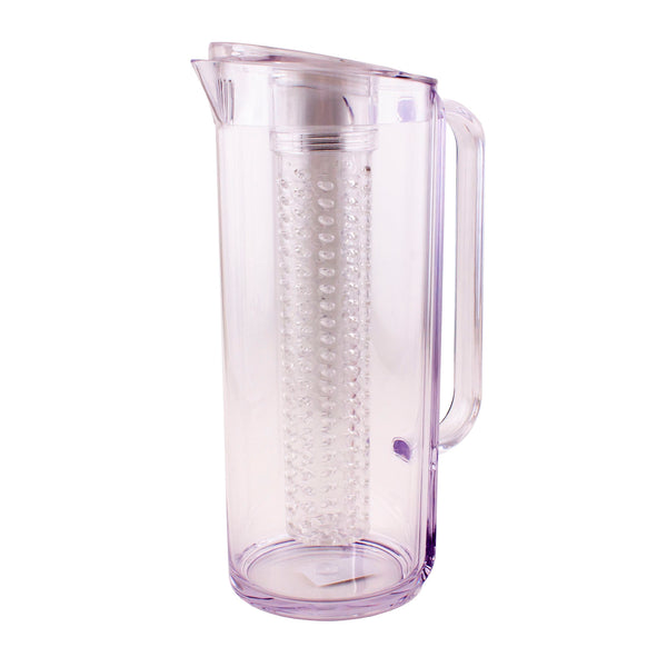 RW Base 32 oz Clear Plastic Water Pitcher - 4 1/4 x 4 1/4 x 6 3/4 - 1  count box
