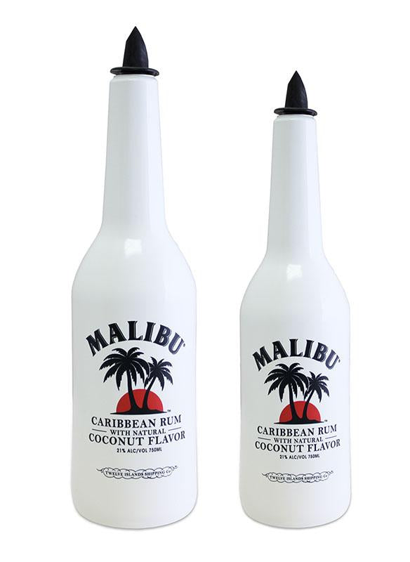terras lus Serie van Flair Bottles - Malibu Rum - 750 mL and 1 L – Bar Supplies