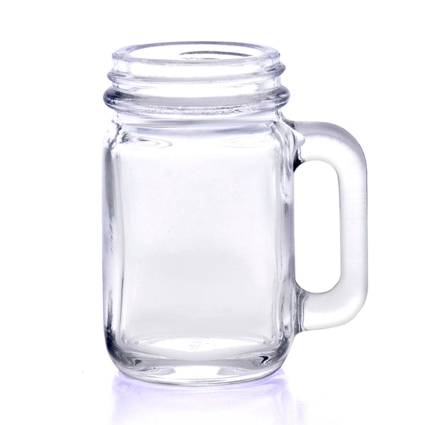 BarConic Mason Jar Mug Glass - 20 Ounce - Case of 12 Mason Jar Mug - Case of 12