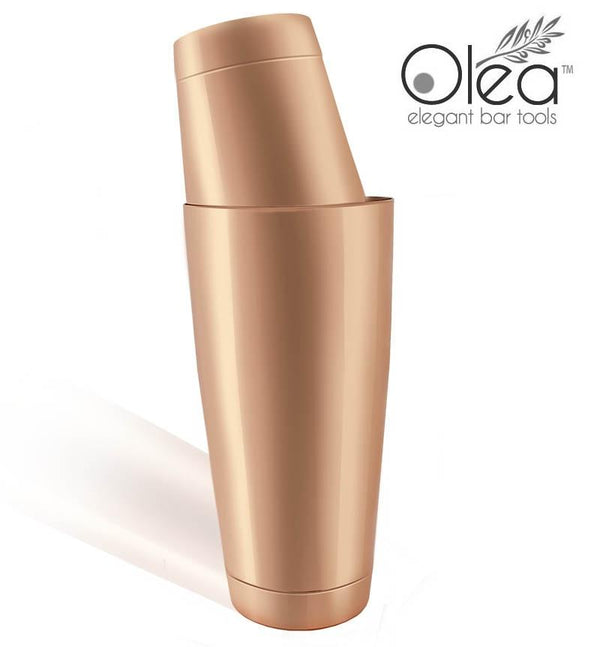 Olea™ 3-Piece Cocktail Shaker Deluxe - Gold Plated - 24 ounce