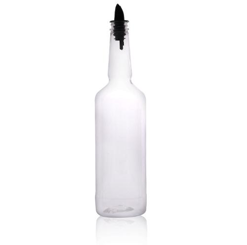 1 Liter Clear Glass Bar Mixer Drinking Bottle