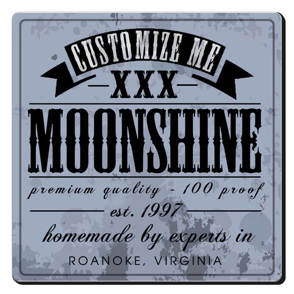 CUSTOMIZABLE Coaster - 3.5in Square Foam - Moonshine Design
