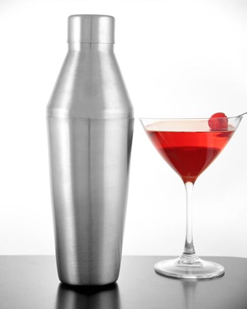 Behind The Bar® Glass Soda Siphon with Metal Mesh - 1 Liter