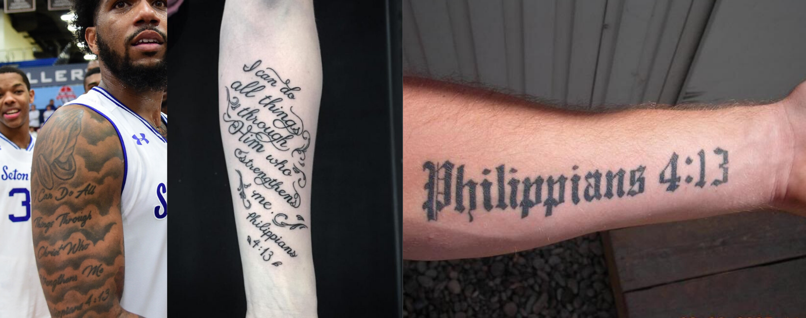 Philippians 413 Tattoos  Placement Ideas  Tattoo Glee