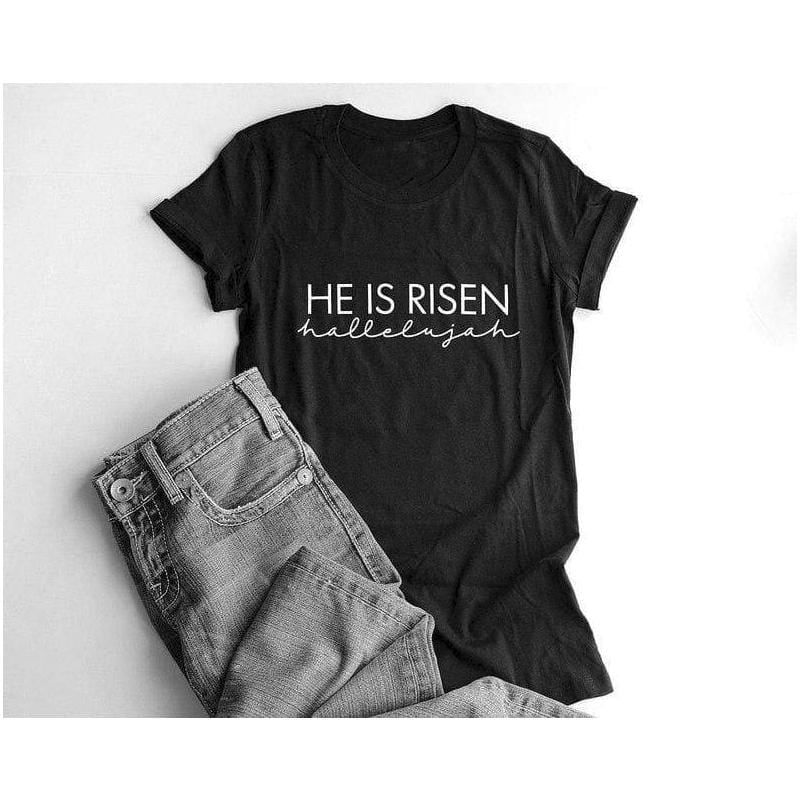 he-is-risen-womens-tee-shirt