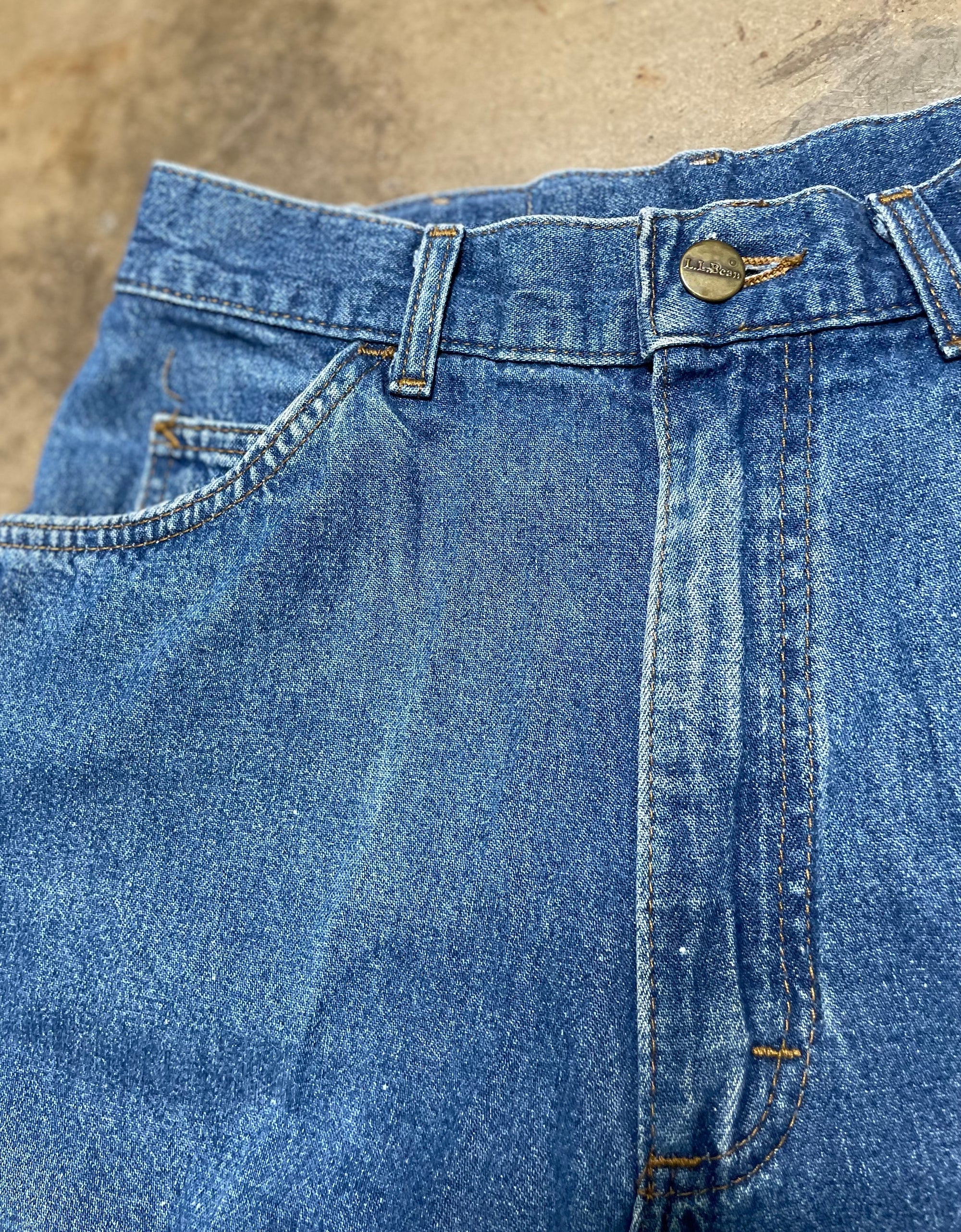 Vintage LL Bean Denim Bermuda Shorts