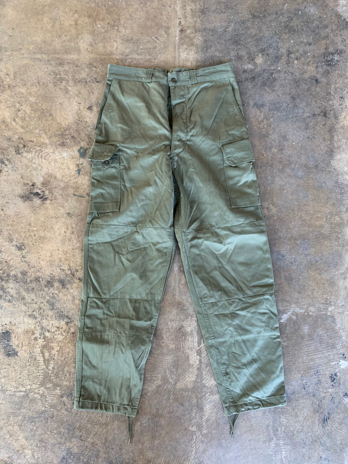 Vintage French Army Green Cargos
