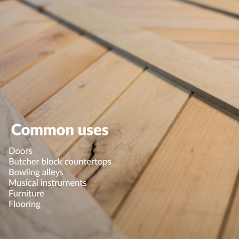 RealCraft Wood Species 101 Series: Maple. Lumber commons uses descriptions 